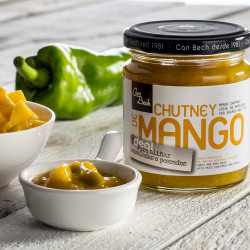 Chutney de mango y pimiento verde
