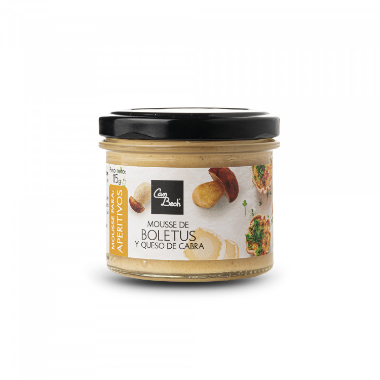 Mousse de boletus con queso de cabra