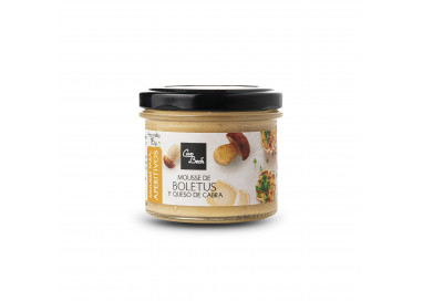 Mousse de boletus con queso de cabra