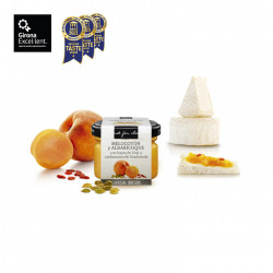 Salsa dulce de melocotón y albaricoque con bayas de goji y cardamomo