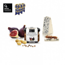 Salsa dulce de higos negros con nueces de Macadamia y pimiento de Jamaica